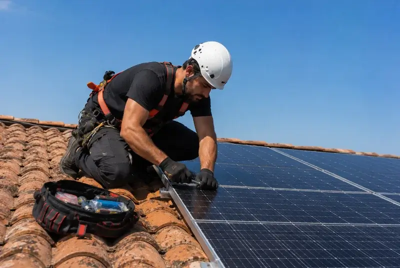 Maintenance et monitoring de panneaux solaires à Saint-Ciers-d'Abzac